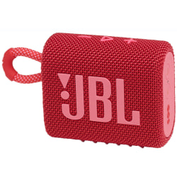 JBL GO 3 Portable Waterproof Speaker, Red