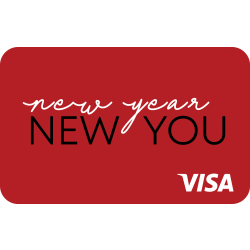New Year New You Prepaid Virtual Visa, $50.00