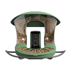 Birdfy® Feeder 2 AI-Enabled Bird Feeder with Camera and Solar Panel, Green