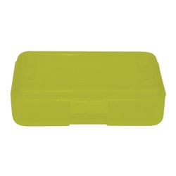 Romanoff Products Pencil Boxes, 8 1/2"H x 5 1/2"W x 2 1/2"D, Lemon, Pack Of 12