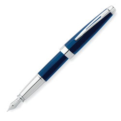 Cross® Aventura Fountain Pen, Medium point, 1.0 mm, Assorted Barrels, Black Ink