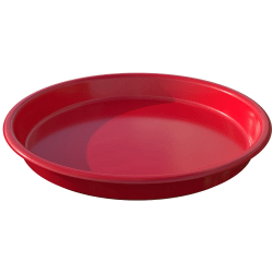 Deflecto Kids Antimicrobial Round Craft Tray, Accessories, Art, Craft, 1.61"H x 13.07"W x 13.07"D, Red, Polypropylene
