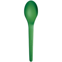 Eco-Products Plantware Spoons, 6", Green, Pack Of 1,000 Spoons