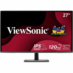 ViewSonic VA2756A-MHD 27 Inch IPS 1080p Monitor with 120Hz, Eye Care, HDMI, DisplayPort, and VGA Inputs for Home and Office - 27" Viewable - SuperClear IPS - LED Backlight - 1920 x 1080 - 16.7 Million Colors (8-bit) - 250 Nit - 1 ms - Speakers