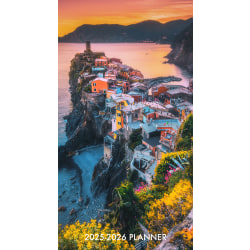 2025 Willow Creek Press 2-Year Monthly Checkbook/Calendar, 3-1/2" x 6-1/2, Italy, January 2025 To December 2026, 47019