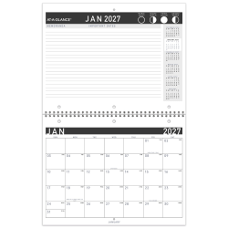AT-A-GLANCE® Contemporary 2027 Monthly Wall Calendar, Small, 11" x 8 1/2"