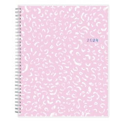 2024 Blue Sky™ Marks Lilac Clear Weekly/Monthly Planning Calendar, 8-1/2" x 11", Pink, January to December