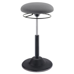 Kore Design™ Office Adjustable Pivot Stool, Gray, KDOP5023BB