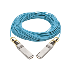 Tripp Lite QSFP28 to QSFP28 Active Optical Cable - 100GbE, AOC, M/M, Aqua, 30 m (98.4 ft.) - 98 ft Fiber Optic Network Cable for Switch, Server, Router, Network Device -  - Aqua)