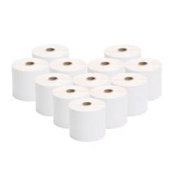 TSC Auto ID Barcode Labels, Rectangular, 6" x 4", 460 Labels Per Roll, Carton Of 12 Rolls