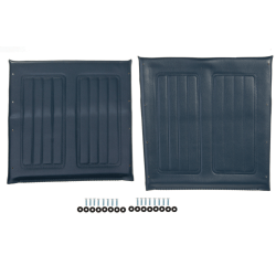 Medline Wheelchair Seat/Back Upholstery Set, 16", Navy