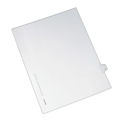 Avery® Side-Tab Legal Index Exhibit Dividers, Tab Title 6, White, Pack Of 25