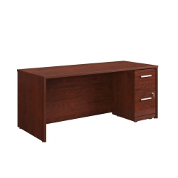Sauder® Affirm Collection Executive Desk With 2-Drawer Mobile Pedestal File, 72"W x 30"D, Classic Cherry