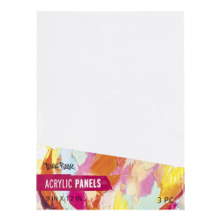 Brea Reese Acrylic Panels, 9" x 12", White, Pack Of 3 Panels