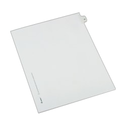 Avery® Allstate®-Style Collated Legal Exhibit Dividers, 8 1/2" x 11", White Dividers/White Tabs, 24, Pack Of 25 Tabs
