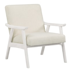 Office Star™ Weldon Armchair, Linen/Antique White