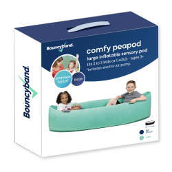 Bouncyband Comfy Hugging Peapod PVC Sensory Pod, 17" x 80", Green