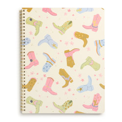 Eccolo BTS Notebook, 8-1/2" x 11", 1 Subject, College Rule, 80 Sheets, Boots & Bouquets