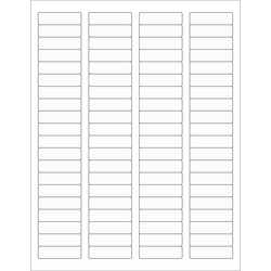 Tape Logic® Laser Labels, LL220CL, Rectangle, 1 3/4" x 1/2", Clear, Pack Of 8,000