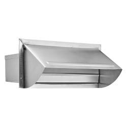 Lambro® 3-1/4" x 10" Aluminum Wall Cap For Most Range Hoods, Silver, LAO106R
