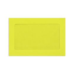LUX #6 1/2 Full-Face Window Envelopes, Middle Window, Gummed Seal, Citrus, Pack Of 50