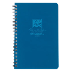 Rite in the Rain All-Weather Spiral Notebooks, Side, 4-5/8" x 7", 64 Pages (32 Sheets), Blue, Pack Of 6 Notebooks