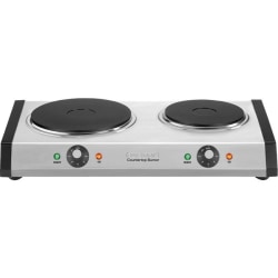 Cuisinart Countertop Double Burner Stove, Brushed Stainless Steel