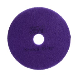 Scotch-Brite™ Diamond Floor Pad Plus Floor Pads, 24", Purple, Case Of 5 Pads
