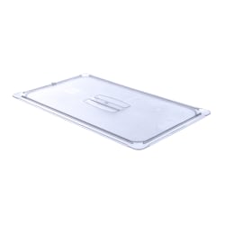 StorPlus Full-Size Plastic Handled Lids, 7/8"H x 12 7/8"W x 20 3/4"D, Clear, Pack Of 6