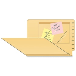 Tabbies Self-Adhesive Poly Pockets, 6" x 9", Box Of 100