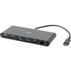 C2G USB C Docking Station with 4K HDMI, USB, Ethernet, and USB C - Power Delivery up to 60W - Docking station - USB-C / Thunderbolt 3 - HDMI - 1GbE