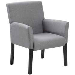 Boss Office Products Contemporary Guest Chair, Medium Gray