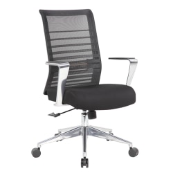 Boss Office Products Horizontal Ergonomic Mesh High-Back Task Chair, Black