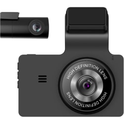 myGEKOgear by Adesso Orbit 956 4K Dual Dash Cam (Front 4K + Rear Full HD ) with GPS Logging, APP for Instant Video Access,Wide Angle View - 3" Screen - Front/Rear - Wireless - 2560 x 1440 Video - Black