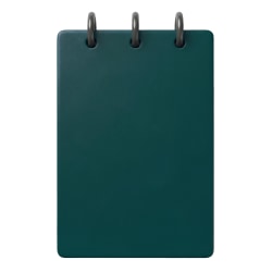TUL® Mini Steno Discbound Notebook With Soft-Touch Cover, Narrow Ruled, 60 Sheets, 5" x 3-1/2", Turquoise