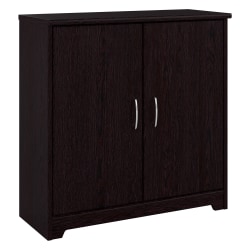 Bush Furniture Cabot Small Bathroom Storage Cabinet With Doors, Espresso Oak, Standard Delivery