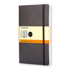 Moleskine Classic Soft Cover Notebook, 5" x 8-1/4", Ruled, 192 Pages, Black