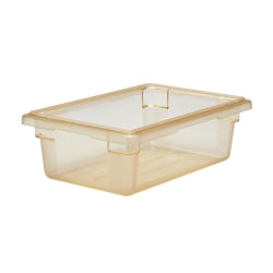 Cambro Camwear 6"D Food Boxes, 12" x 18", Safety Yellow, Set Of 6 Boxes