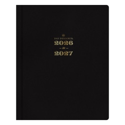 Planning Calendar DD Black FL 8x10 AY26-27 Bookbound