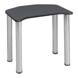 Regency Ferris 26"W Student Activity Desk, Gray/Chrome