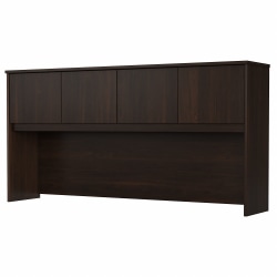 Bush Business Furniture Studio C 72"W Desk Hutch, Black Walnut, Standard Delivery