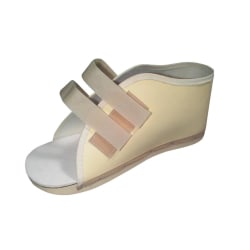 Medline Hook-And-Loop Vinyl Post-Op Shoe, Men's, Large, Beige
