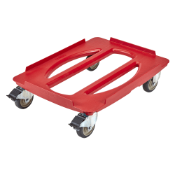 Cambro Cam GoBox Camdolly ABS Large Compact Dolly, 6-15/16"H x 18-1/2"W x 25-5/16"D, Red