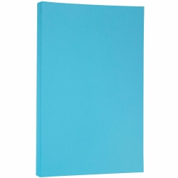 JAM Paper® Legal Color Paper, Bright Blue, Legal (8.5" x 14"), 100 Sheets Per Pack, 24 Lb, 30% Recycled