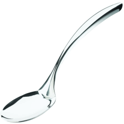 Hoffman Browne Serving Spoons, 13", Mirror Finish Silver, Pack Of 48 Spoons
