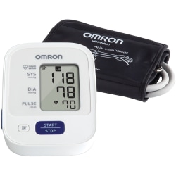 Omron 3 Series Upper Arm Blood Pressure Monitor - For Blood Pressure - Irregular Heartbeat Detection, Easy-to-read Display, Memory Storage