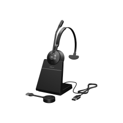Jabra Engage 55 SE Headset - Mono - USB Type A - Wired/Wireless - DECT - 490 ft - 40 Hz to 16 kHz - Over-the-head, On-ear - Monaural - Supra-aural