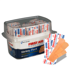 PhysiciansCare First Aid Bandages, Assorted Sizes, Box Of 150
