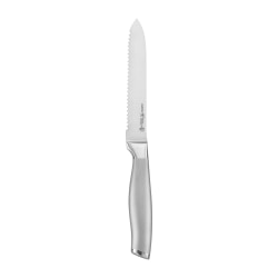 Henckels Modernist Serrated Utility Knife, 5", Silver