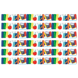 Eureka Extra Wide Deco Trim Packs, 37’ x 3-1/4", Books and Tools, Set Of 6 Packs